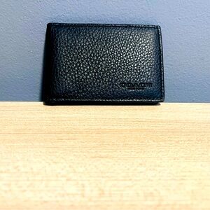 New. Men Coach wallet. Black
